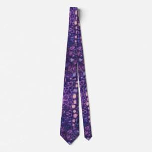 Vibrant Colourful Abstract Floral Pattern Tie