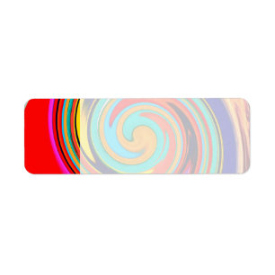 Vibrant Colourful Abstract Swirl of Melted Crayons