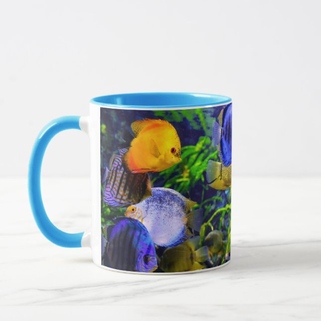 Vibrant Colourful Aquatic Tropical Sea Fish Mug (Left)