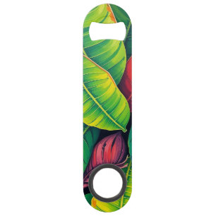Vibrant Colourful Banana Foliage Pattern