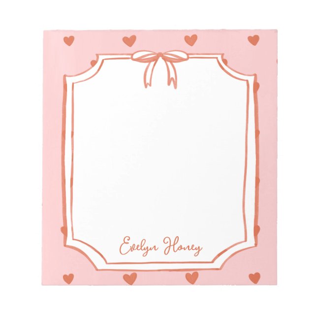 Vibrant Colourful Bold Colours Wavy Border Notepad (Front)