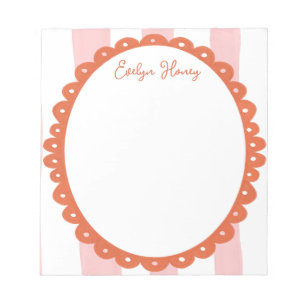 Vibrant Colourful Bold Colours Wavy Border Notepad
