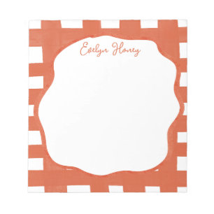 Vibrant Colourful Bold Colours Wavy Border Notepad