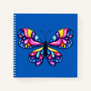 Vibrant Colourful Butterfly Notebook