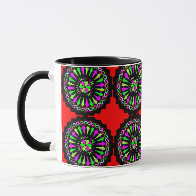 Vibrant Colourful Combo Mug – Perfect Size, Digita (Left)