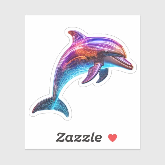 Vibrant Colourful Dolphin (Sheet)