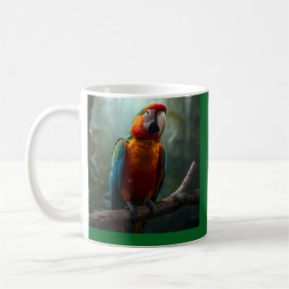 Vibrant Colourful Macaw Parrot Coffe Coffee Mug