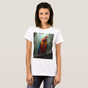 Vibrant Colourful Macaw Parrot Women's T-Shirt