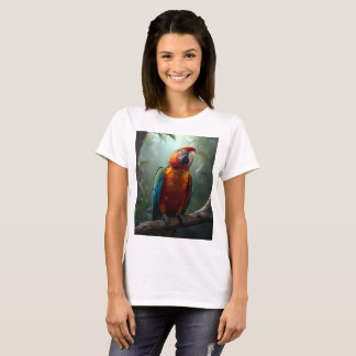 Vibrant Colourful Macaw Parrot Women's T-Shirt