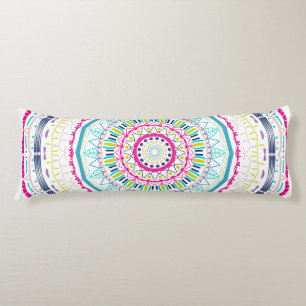 Vibrant Colourful Mandala Art Body Cushion