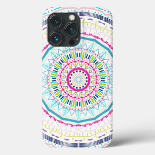 Vibrant Colourful Mandala Art iPhone 13 Pro Case