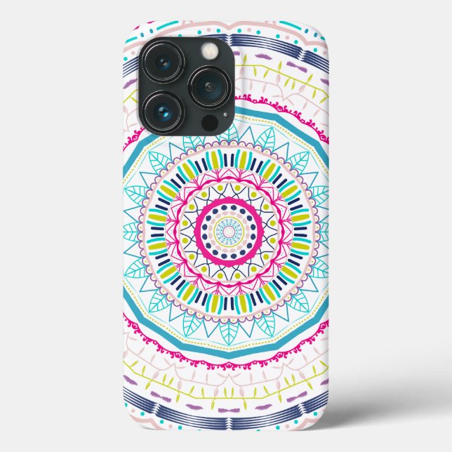 Vibrant Colourful Mandala Art Case-Mate iPhone Case (Back)