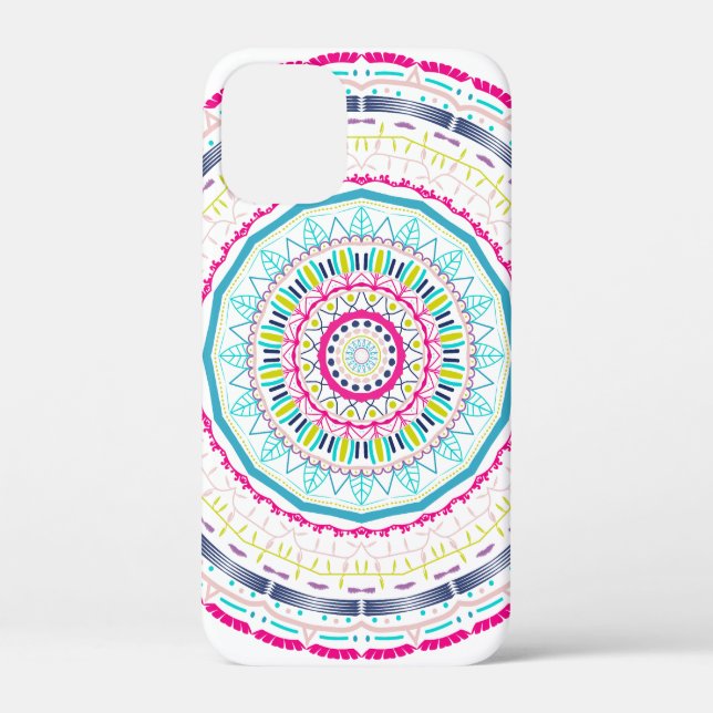 Vibrant Colourful Mandala Art Case-Mate iPhone Case (Back)