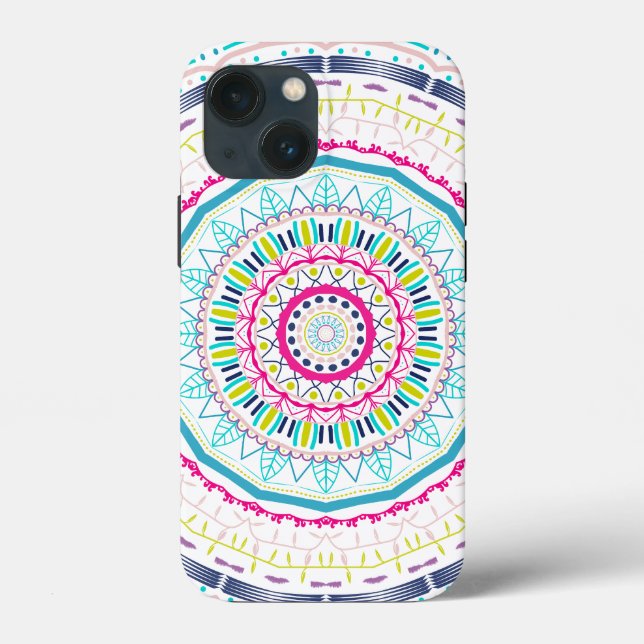 Vibrant Colourful Mandala Art Case-Mate iPhone Case (Back)