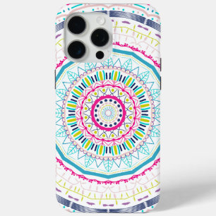 Vibrant Colourful Mandala Art iPhone 15 Pro Max Case