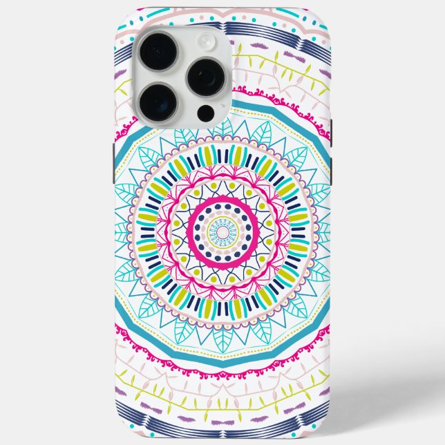 Vibrant Colourful Mandala Art Case-Mate iPhone Case (Back)