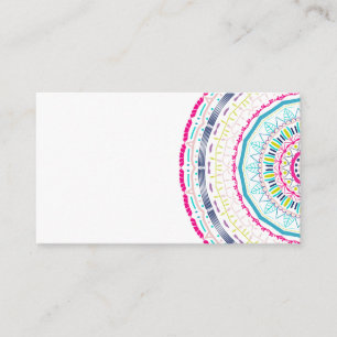 Vibrant Colourful Mandala Art Enclosure Card