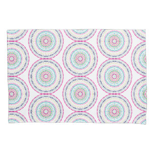 Vibrant Colourful Mandala Art Pillowcase