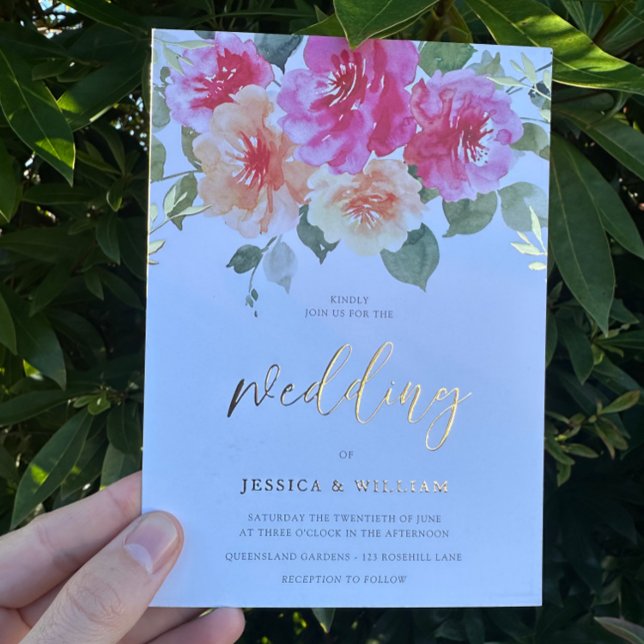 Vibrant Colourful Spring Flowers Wedding Gold (Creator Uploaded)