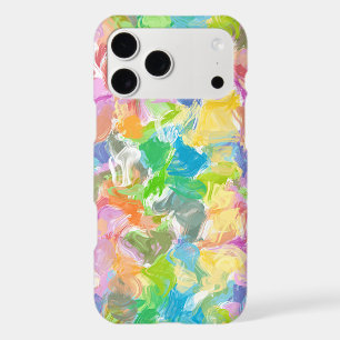 Vibrant Colourful Summer Paint Splatter Art Patter