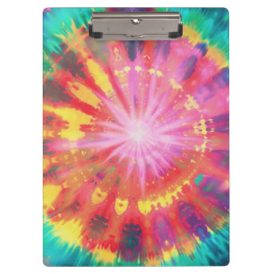 Vibrant Colourful Tie-Dye #1 Clipboard
