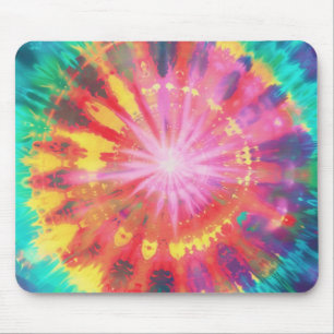 Vibrant Colourful Tie-Dye #1 Mouse Mat