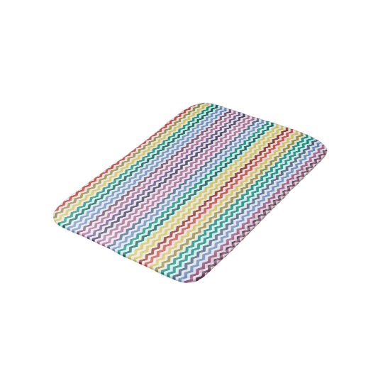 colourful bath mat