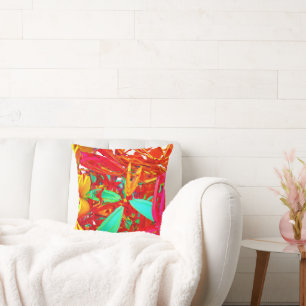 Vibrant Colours Abstract Pattern Cushion