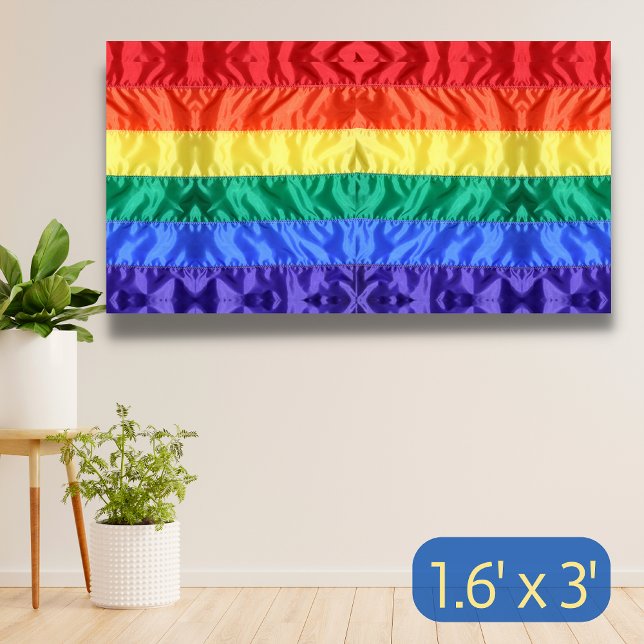 Vibrant Colours LGBT LGBTQ+ Gay Pride Rainbow Flag Banner (Creator Uploaded)