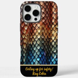 Vibrant colours of a toxic snake's skin iPhone 16 pro max case