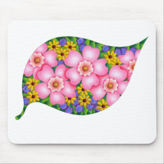 Vibrant colours of flowers. mouse mat