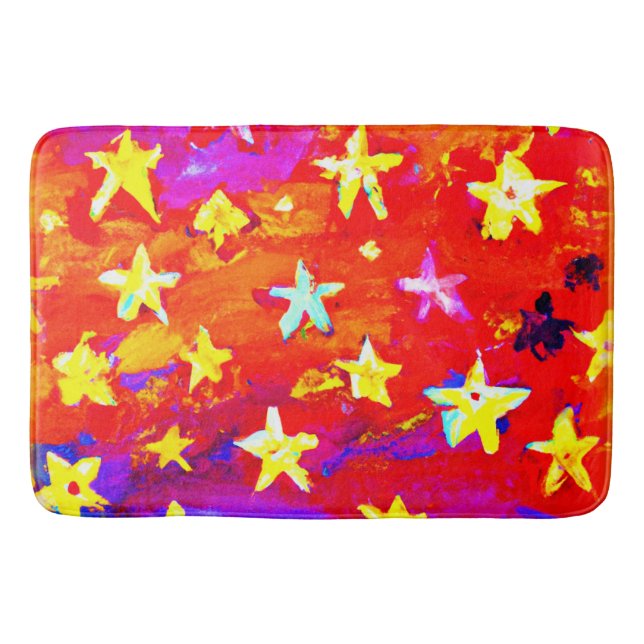 Vibrant Colours of Stars. Buy Now Bath Mat (Front)