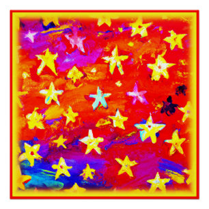 Vibrant Colours of Stars. Buy Now Poster