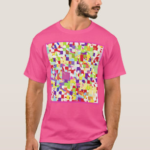 Vibrant Colours Pattern Mix T-Shirt