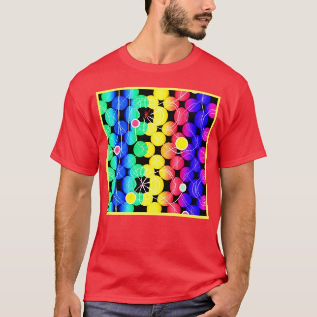 Vibrant Colours pattern  T-Shirt (Front)
