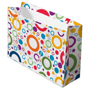 Vibrant Colours Rings  Large Gift Bag