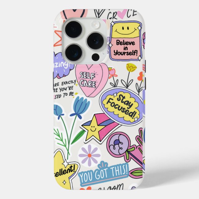 Vibrant Confidence iPhone 15 Pro Case (Back)