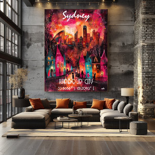 Vibrant Contemporary Art of Sydney Poster