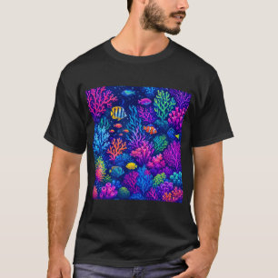 Vibrant Coral Reef Underwater Ecosystem T-Shirt