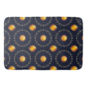 Vibrant Cosmic Artwork Bath Mat