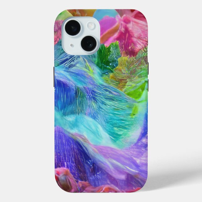 Vibrant Crystal Mountain Abstract  Case-Mate iPhone Case (Back)