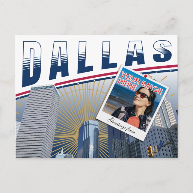 Vibrant Dallas Texas Photo Collage  Postcard (Front)