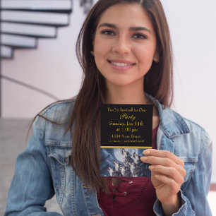 Vibrant Dance of Colours in Abstract Human Figures Invitation