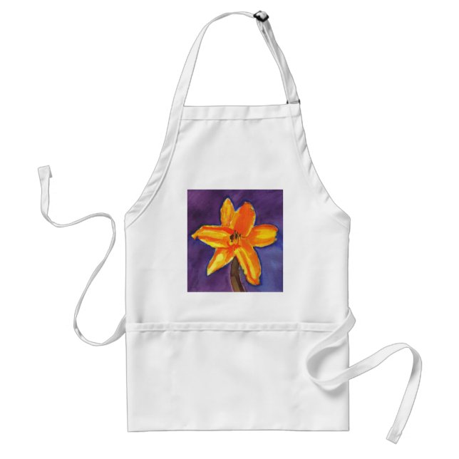 Vibrant Day Lily Standard Apron (Front)