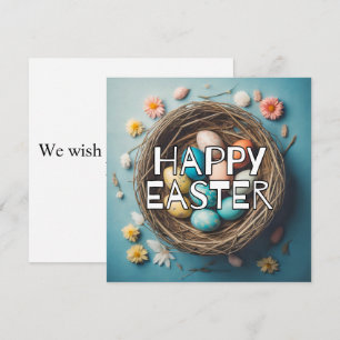 Vibrant Decorative Easter Egg Collage Card