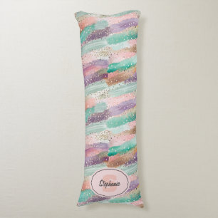 Vibrant Diagonal Brushstroke Pattern (2) Body Cushion