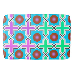 Vibrant Digital Design Large Bath Mat – Perfect Si