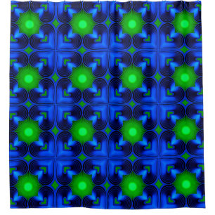 Vibrant Digital Design Shower Curtain – Colourful 