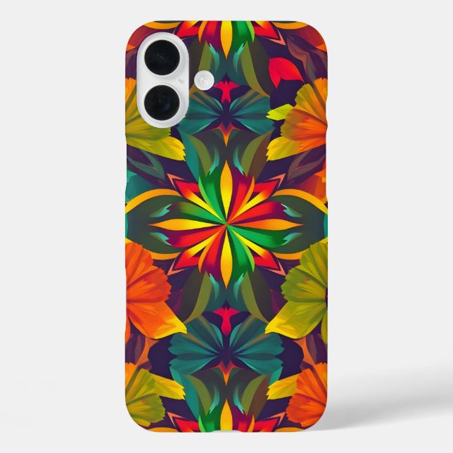 Vibrant Digital Print iPhone16 Case - Artistic Dec (Back)