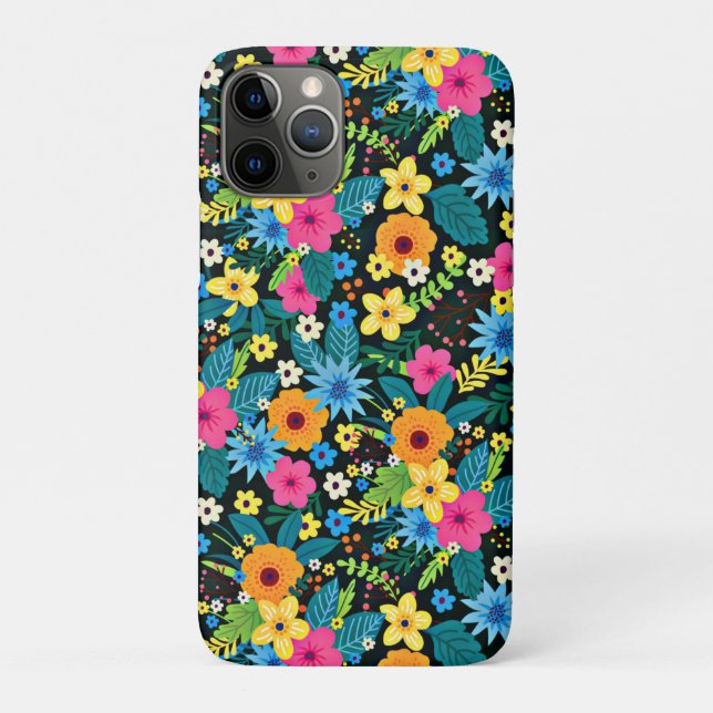 Vibrant Ditsy Flowers Floral Pattern-43785 Case-Mate iPhone Case (Back)
